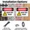 Signmission Keep Off Roof, 10 in W x Rectangle, Plastic OS-2PACK-DS-P-710-L-1398 - alternate 3